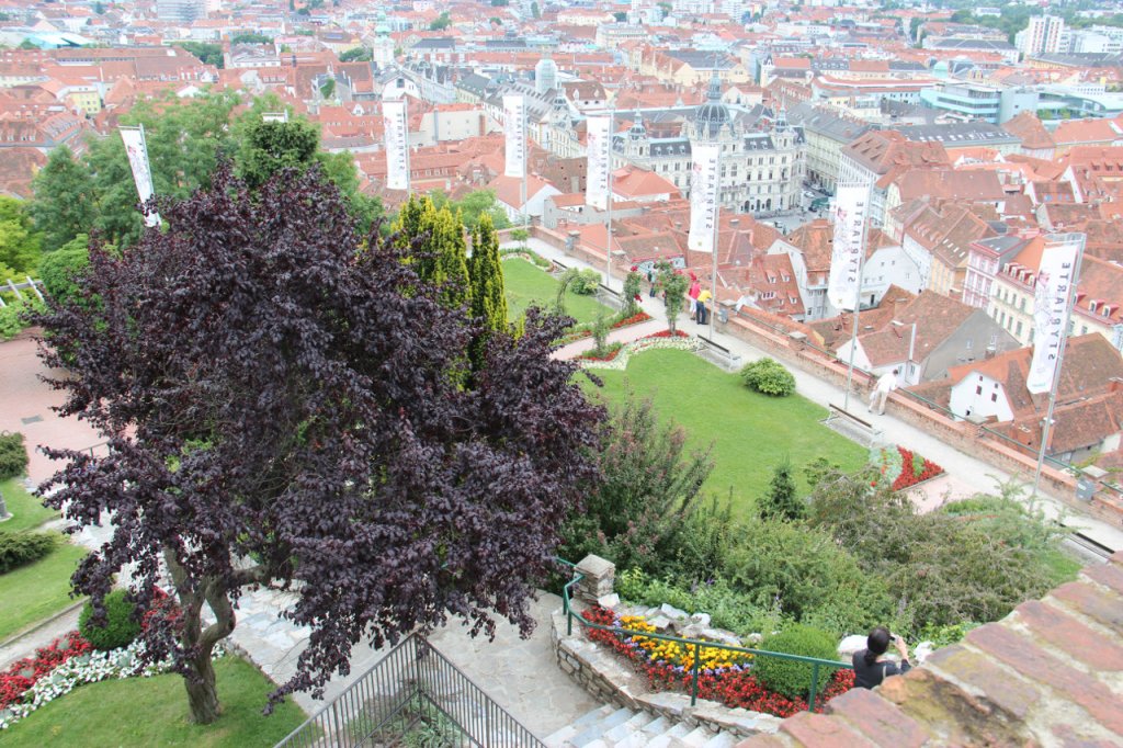 Spaziergang durch die Innenstadt von Graz