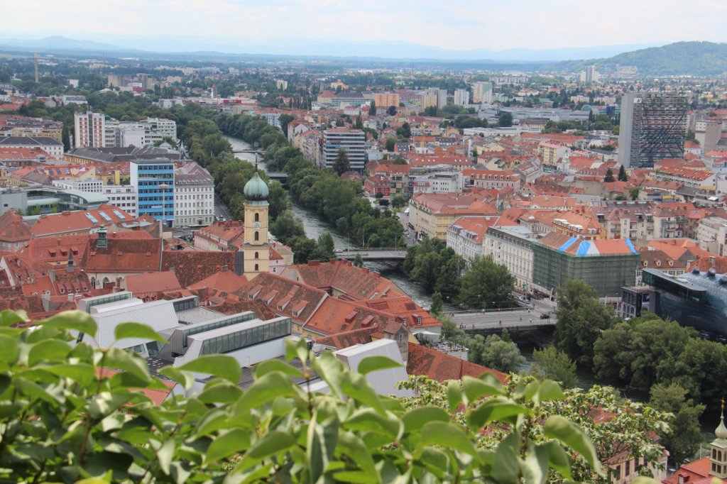 Spaziergang durch die Innenstadt von Graz
