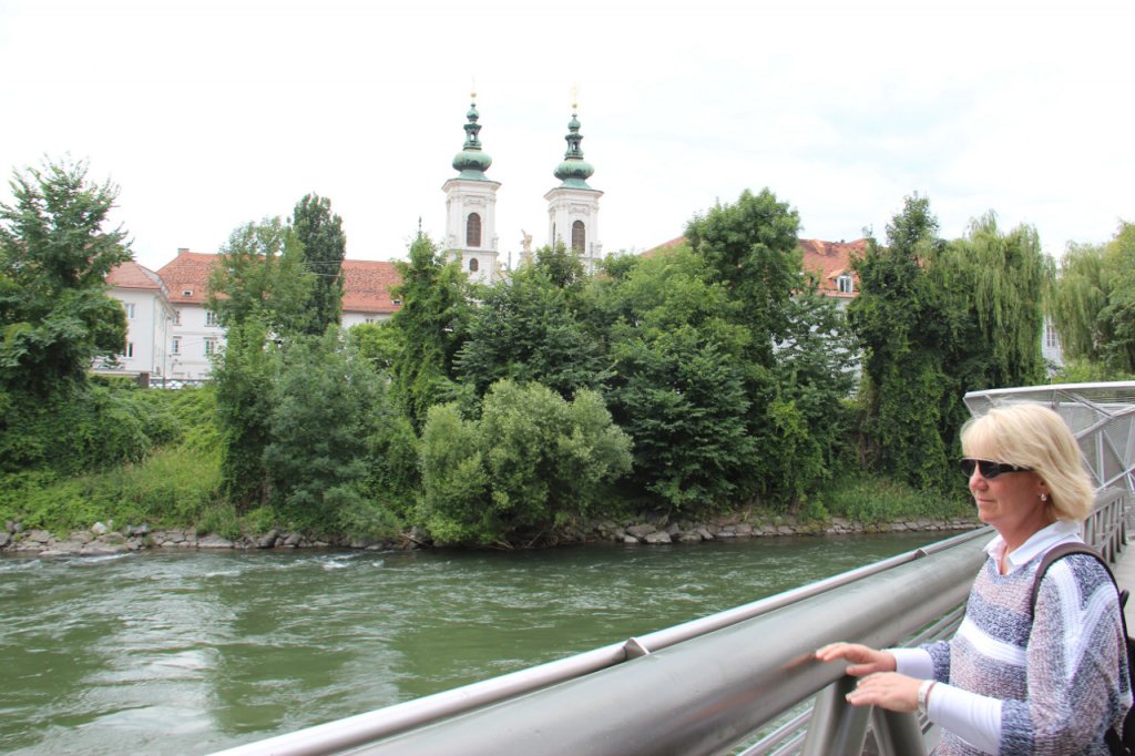 Spaziergang durch die Innenstadt von Graz